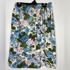 Vintage handmade floral mini skirt